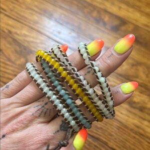 Victoria Emerson Multicolor Beaded Wrap Bracelet